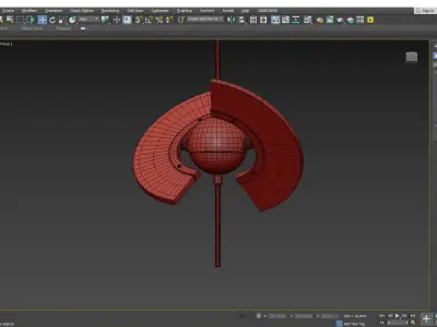 FLY chandelier  Low-poly 3D model