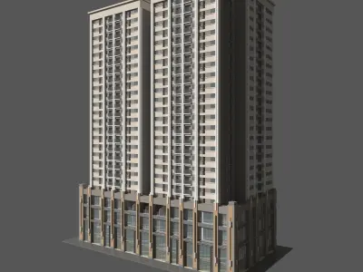 Tower Apartment 1 3D model