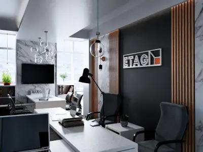 modern Office interior 3D model