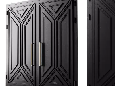 Gate black loft 07 3D model