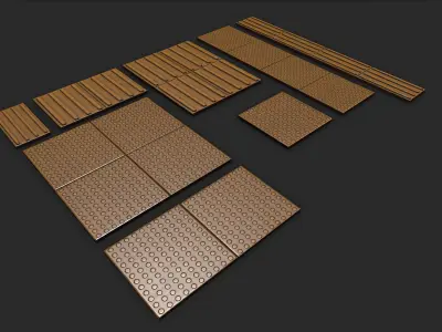 Blind Tile Low-poly 3D model