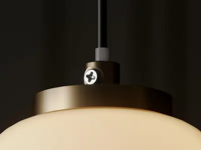 Soji 3 and 2 Light LED Mini Pendant By ET2 Lighting 3D model