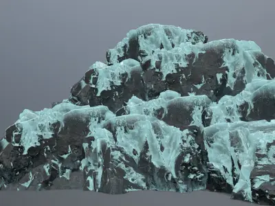 Ice Mountain Low-poly 3D model purchase