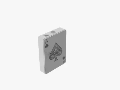 Playing Card Type Lighter 3D model