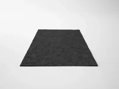 The Dark Contemporary Carpet - Rug Low-poly 3D model