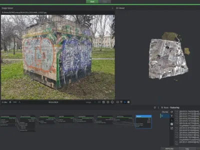 3DF Zephyr - Small building Low-poly 3D model