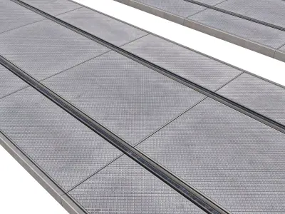 TRAM TRACKS type one 3D model