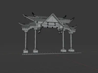 Tori Japanese  3D model