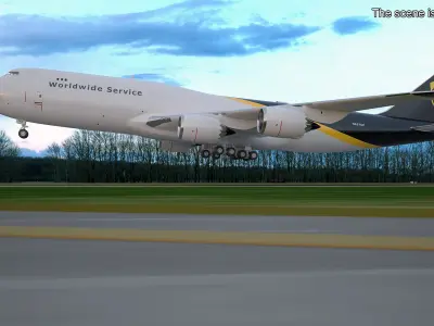  Boeing 747 UPS Cargo Airplane 