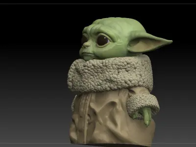 Baby Yoda - The Mandalorian -Star Wars 3D print model
