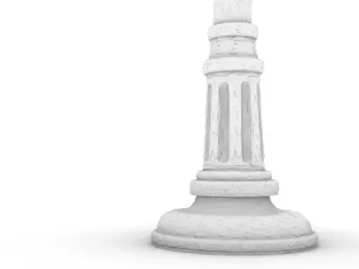 Lamppost street lamp 3D print model