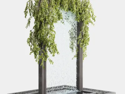 Arch With Ivy and Water 3D model
