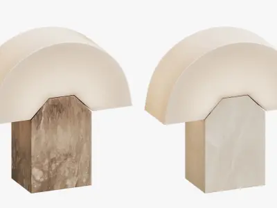 Edna Table Lamp in Tobacco by Simone and Marcel 3D model