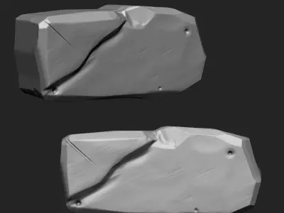 Stylized Stone IMM Brushes 30 in one Vol 3 3D model