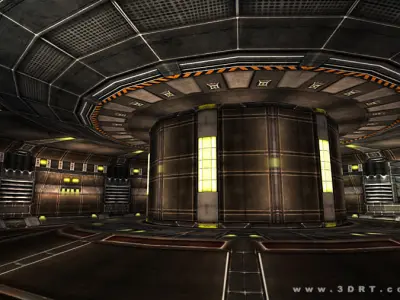 3DRT - Communication Center  Low-poly 3D model
