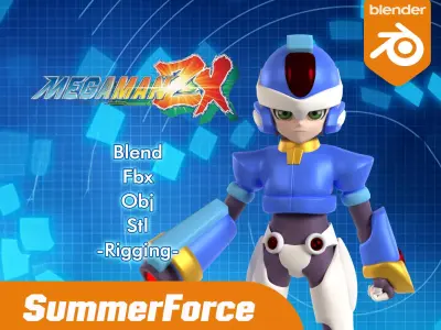 X Model - Megaman ZX 3D model