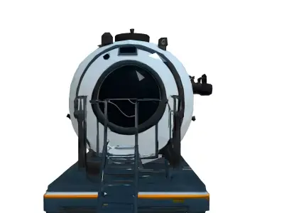 SciFi Mobile Habitation Module Low-poly 3D model