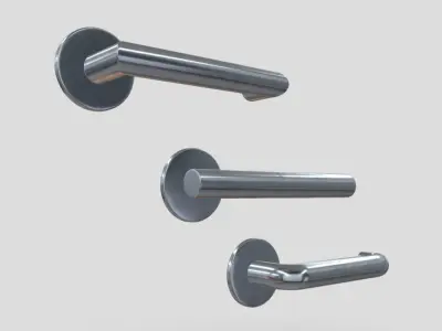 Door Handle Pack Low-poly 3D model