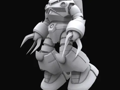 Gundam mobile suit MSM07 ZGOK model 3D model