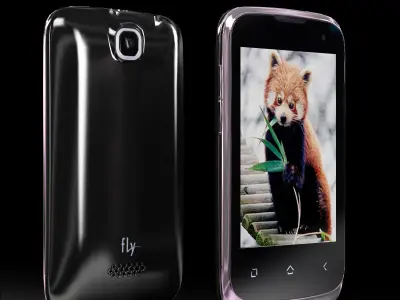 Fly IQ430 Black Low-poly 3D model