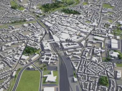 Heerlen  Low-poly 3D model