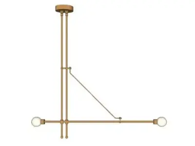 Equil Offset Chandelier by Riloh 3D model