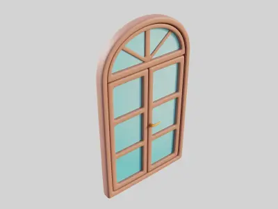 Cartoon Windows Collection 3 Low-poly 3D model