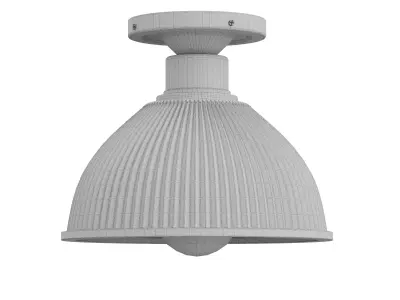 Erbil Prismatic Glass Flush Ceiling Light 3D model