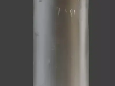 Industrial Steel Bollard 3D Model Free low-poly 3D model