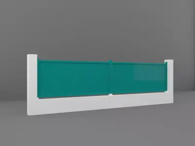 Fence Low-poly 3D model