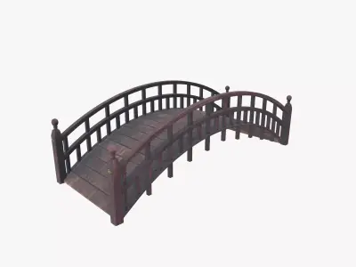 Bridge Low-poly 3D model 4