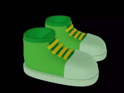  Kids Shoes  Free 3D model