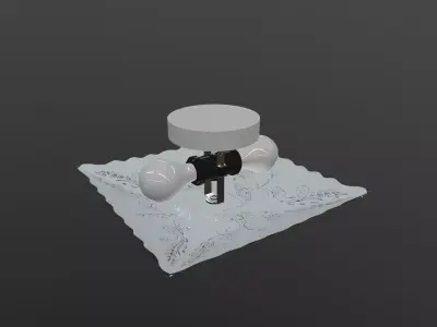 Vintage Light Fixtures Low-poly 3D model