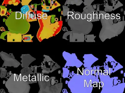 Cartoon House Model Pack for Animation and Games Low-poly 3D model