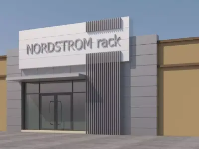 American Store  Market 3D model