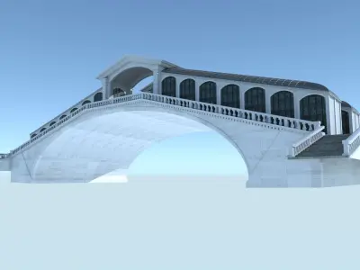 Venice Rialto Bridge  3D model