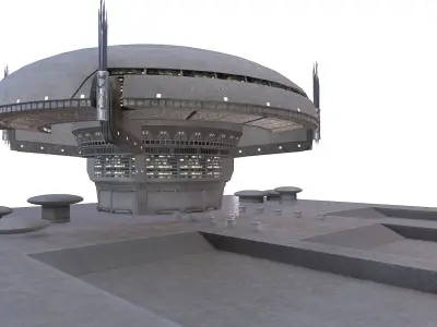 Galactic Senate Building - Star Wars Low-poly 3D model