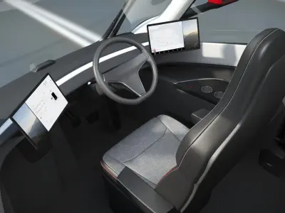  Tesla Semi Electric Truck Red Rigged 