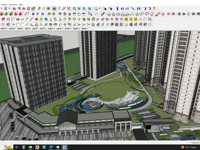 Residential construction 3d sketchup model 3D model