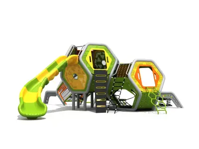 Kids outdoor commercial play structure 3D model 3D model