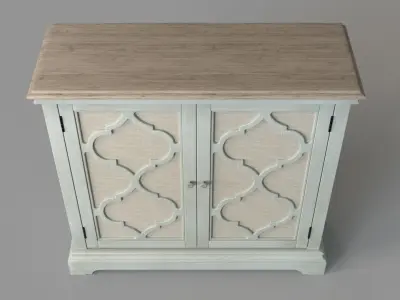 Sophie 2-Door Cabinet Sea Grey 3D model