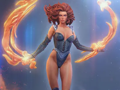 Jean Grey - Dark Phoenix 3D print model