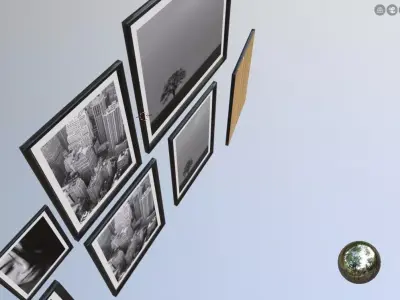 wall art architectural assets picture frames Low-poly 3D model