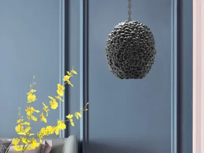 Lamp shade 3D print model 8