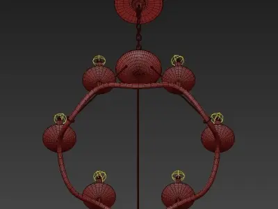Choros Chandelier 3D model