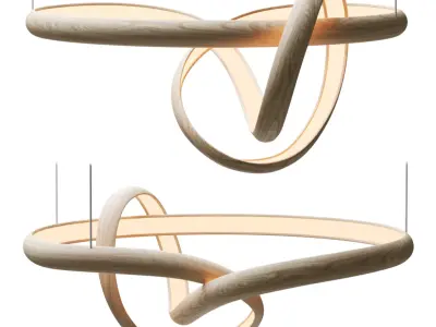 Freeform Series Light Sculpture XVII Low-poly 3D model
