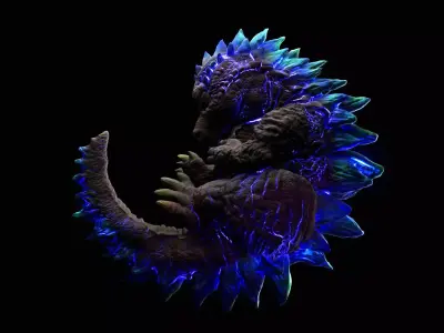 BABY GODZILLA LIGHT 3D print model