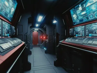 Spaceship Interior C HD 3D model