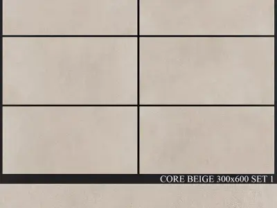 Yurtbay Seramik Core Beige 300x600 Set 1 3D model