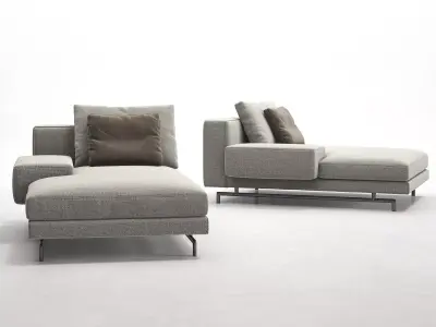 Sherman Chaise Longue 3D model